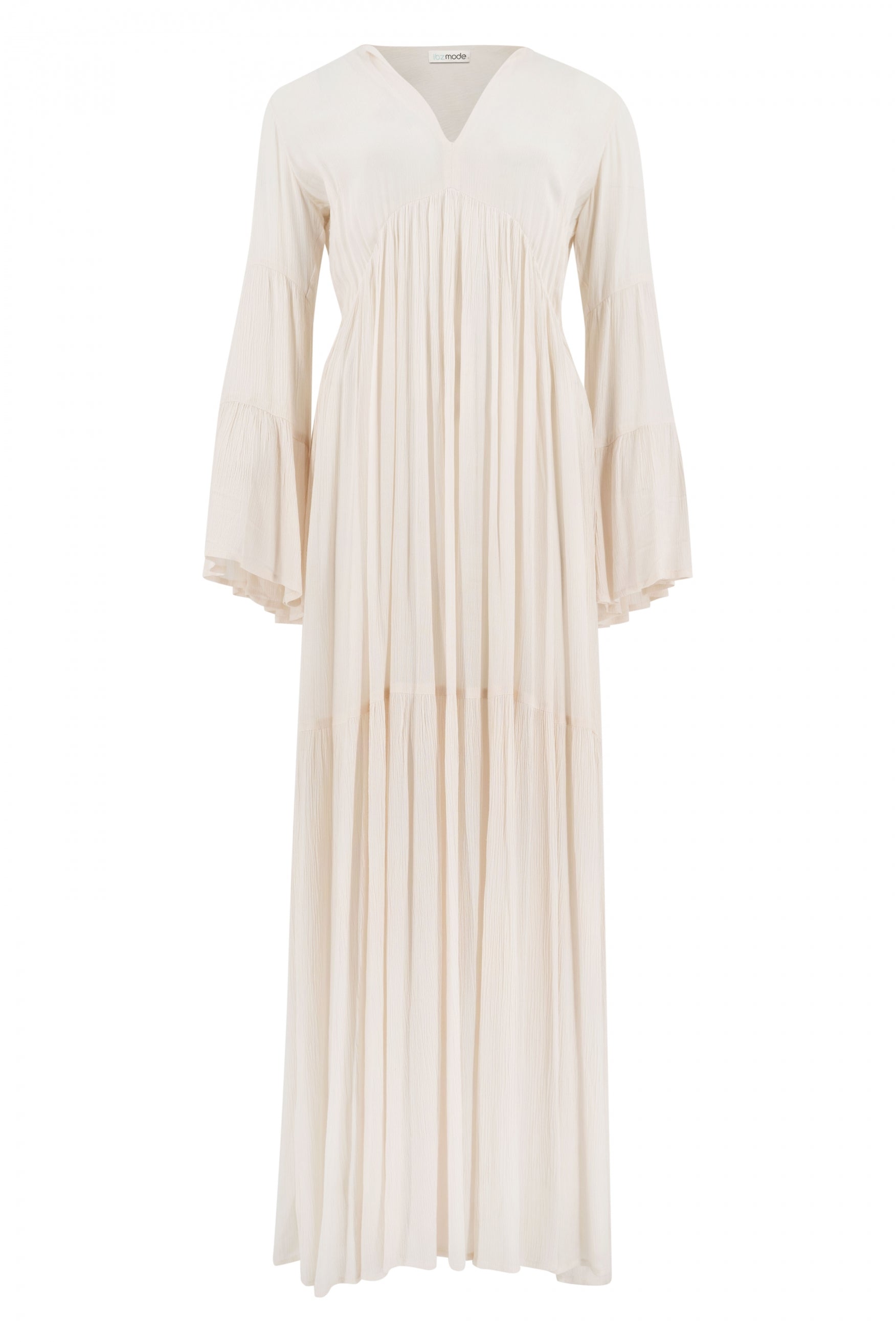 Bohemian jurk in ivory van ibzmode, Brands of Ibiza