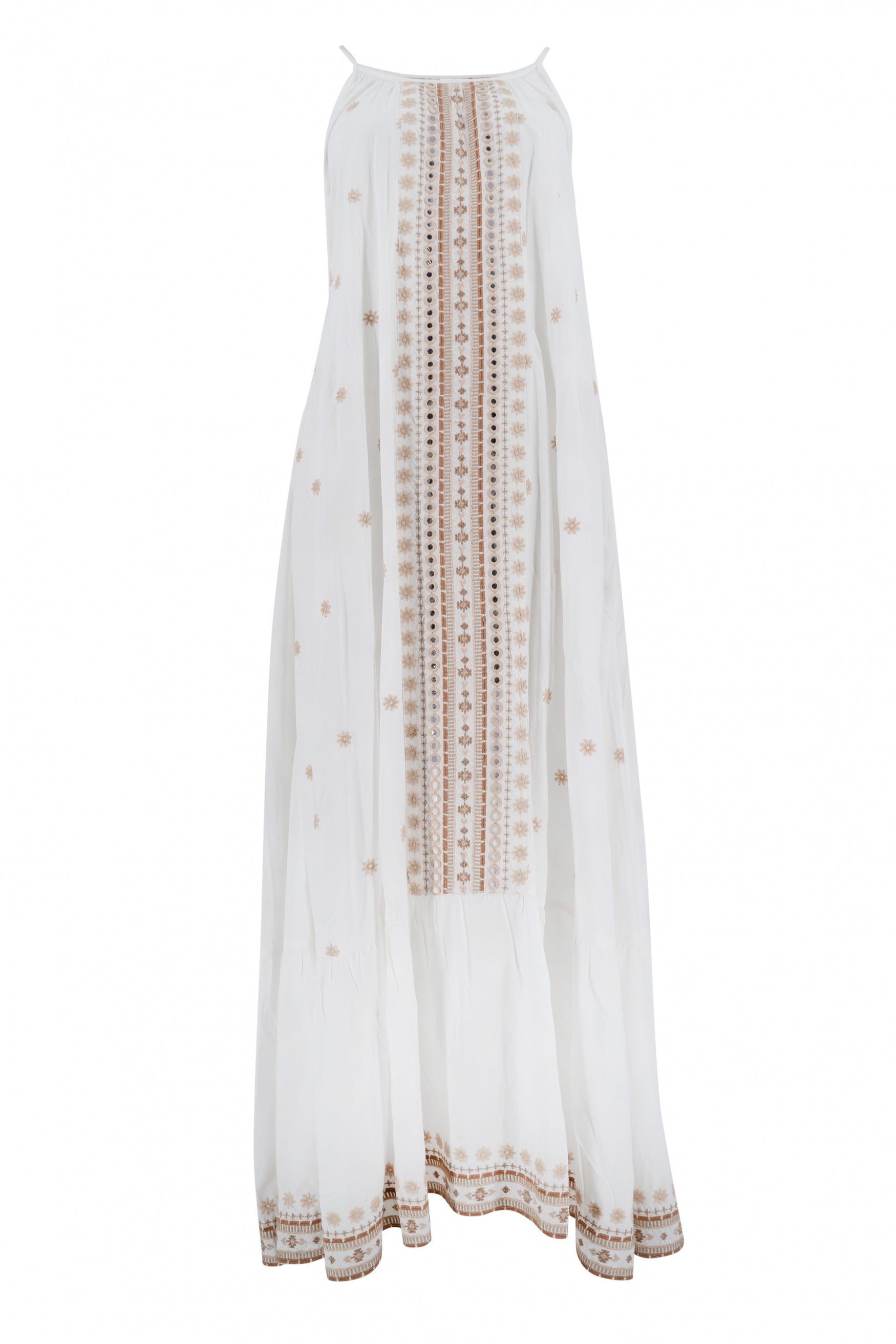 Bohemian jurk in white van ibzmode, Brands of Ibiza