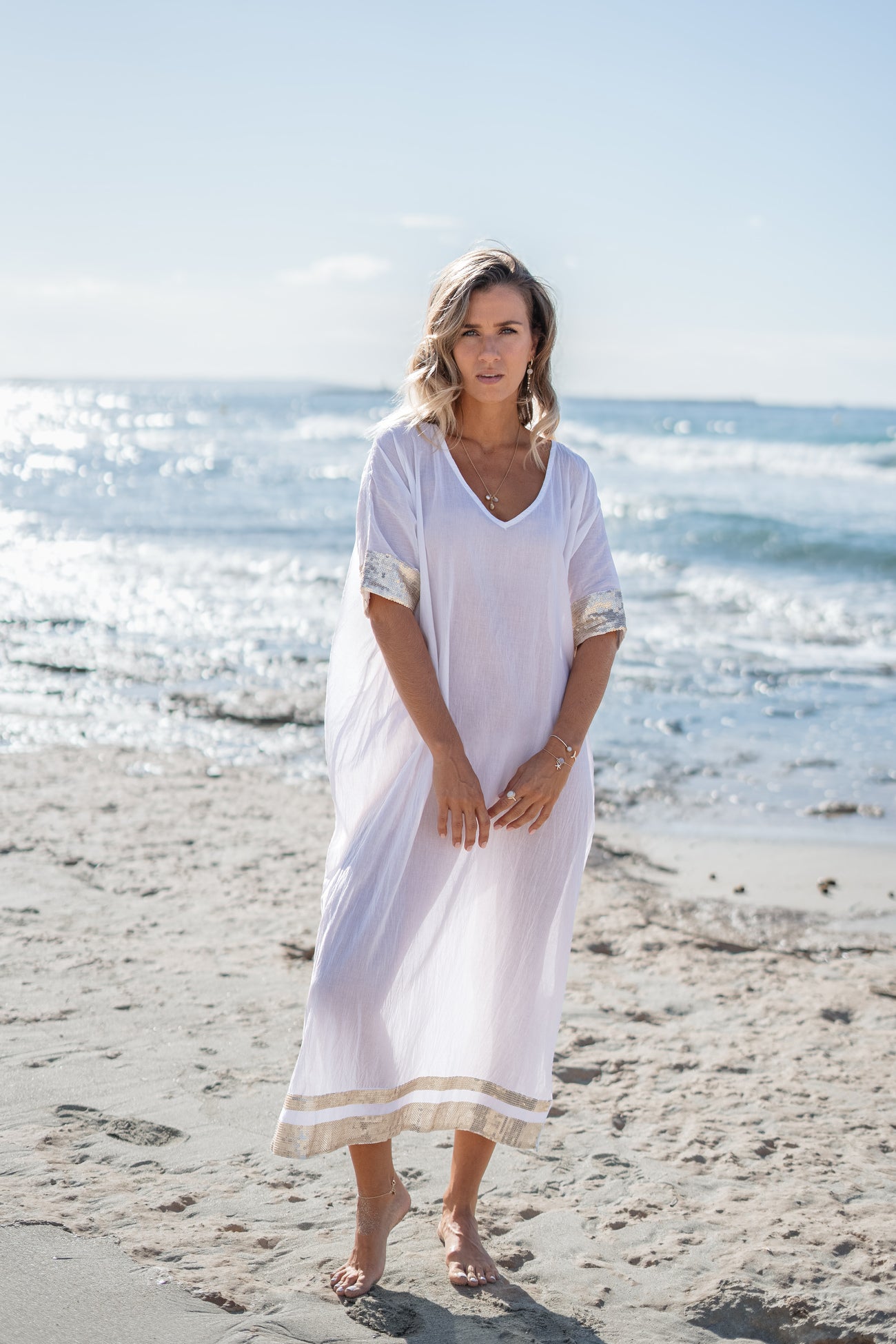 Kaftan Jada White White / M/L
