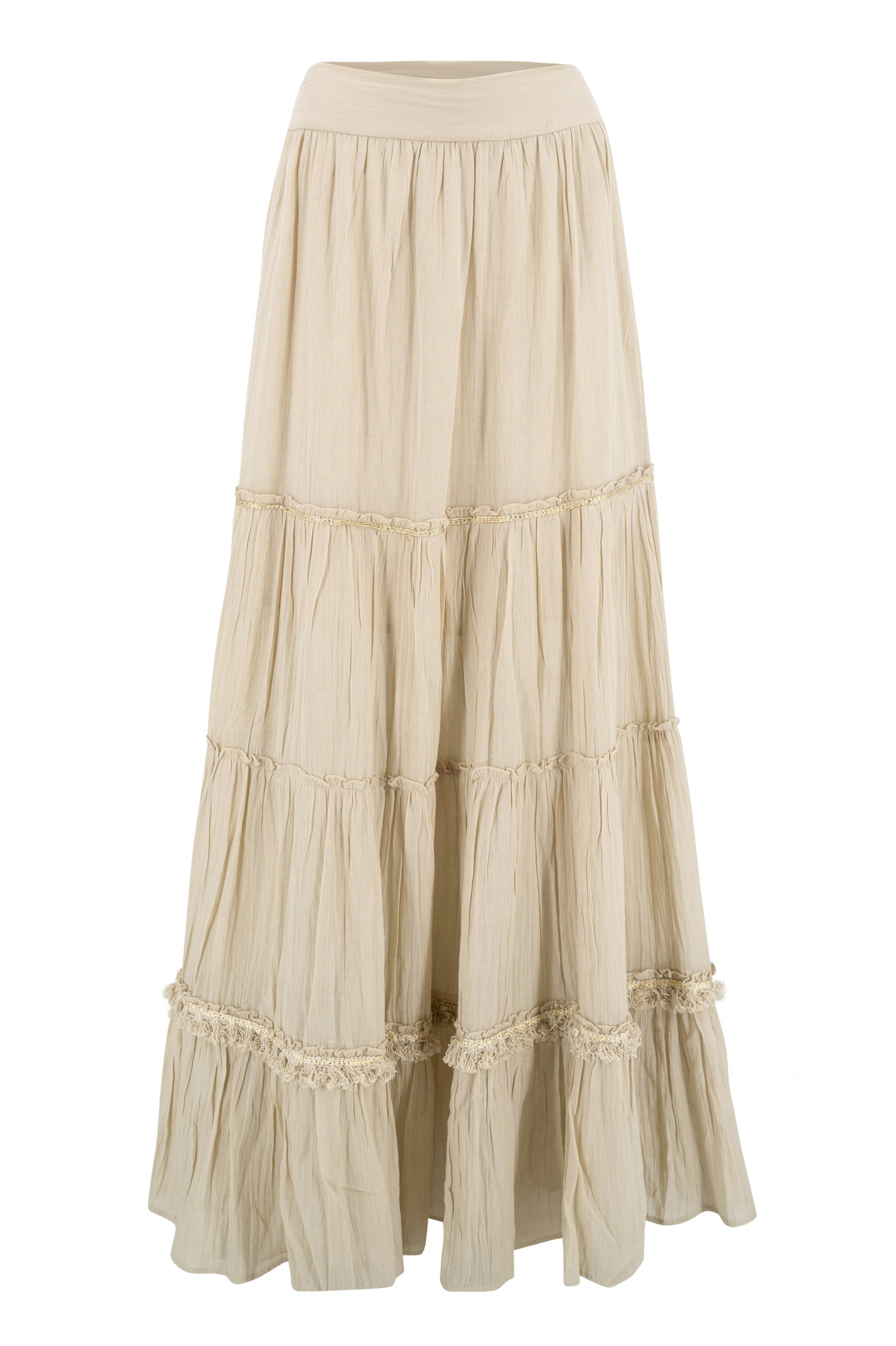 Bohemian rok in sand van ibzmode, Brands of Ibiza