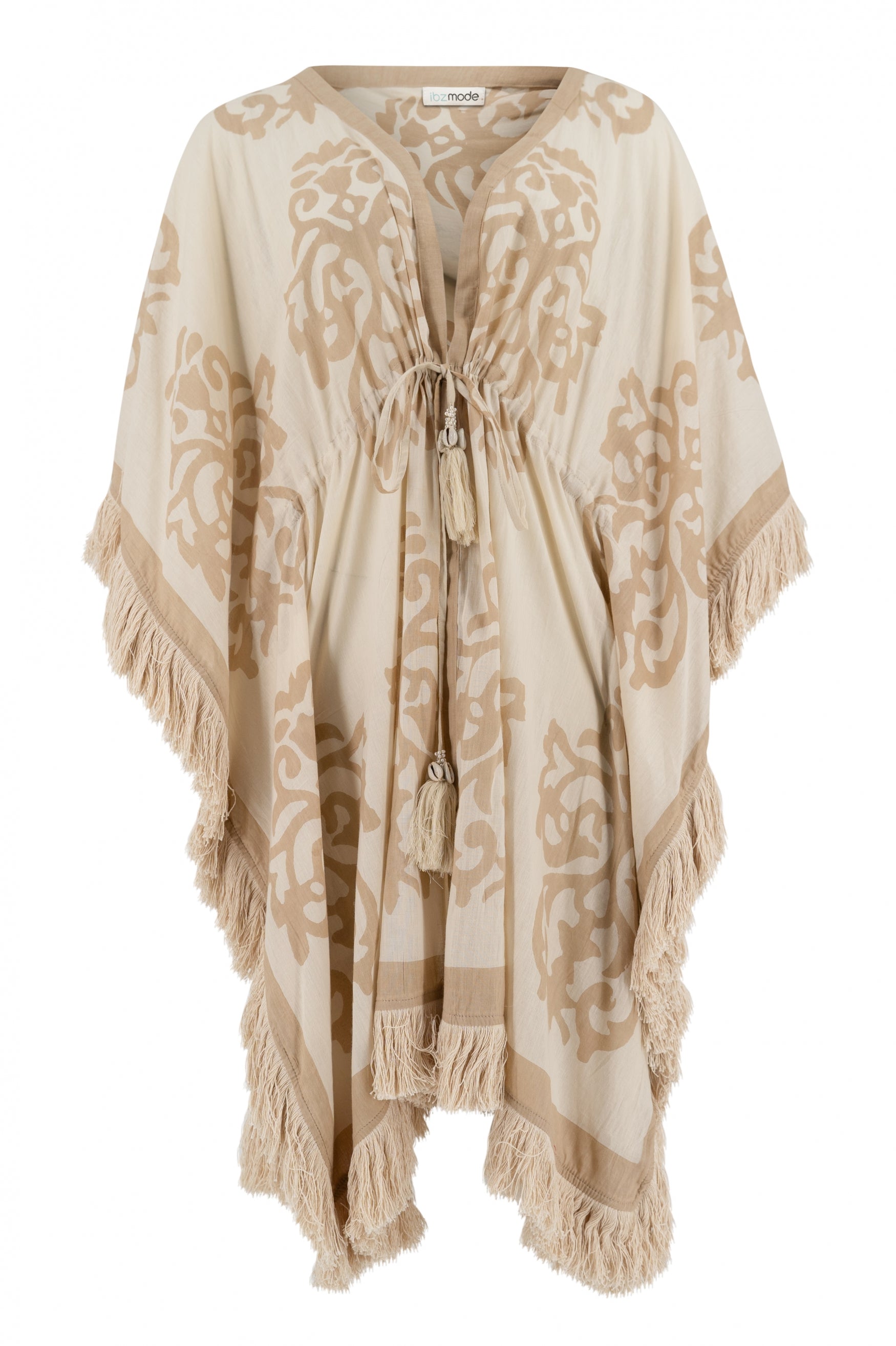Bohemian kimono in multicolor by ibzmode, Brands of Ibiza