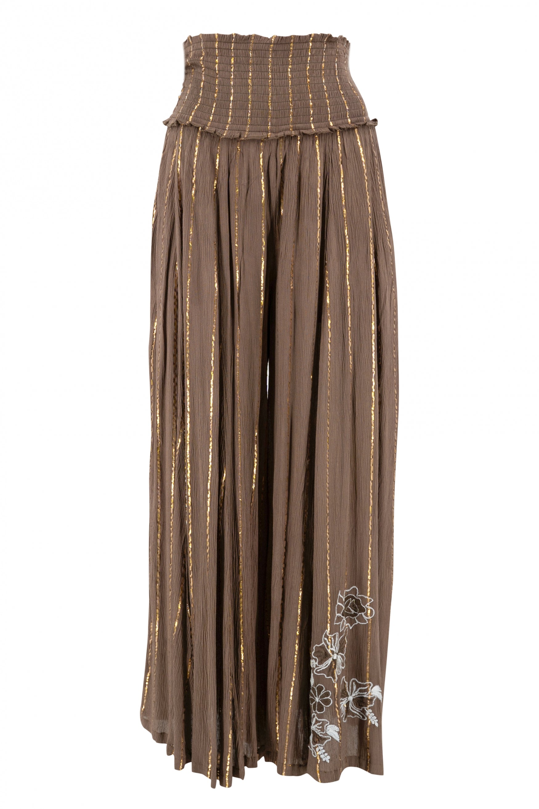 Bohemian broek in taupe van ibzmode, Brands of Ibiza