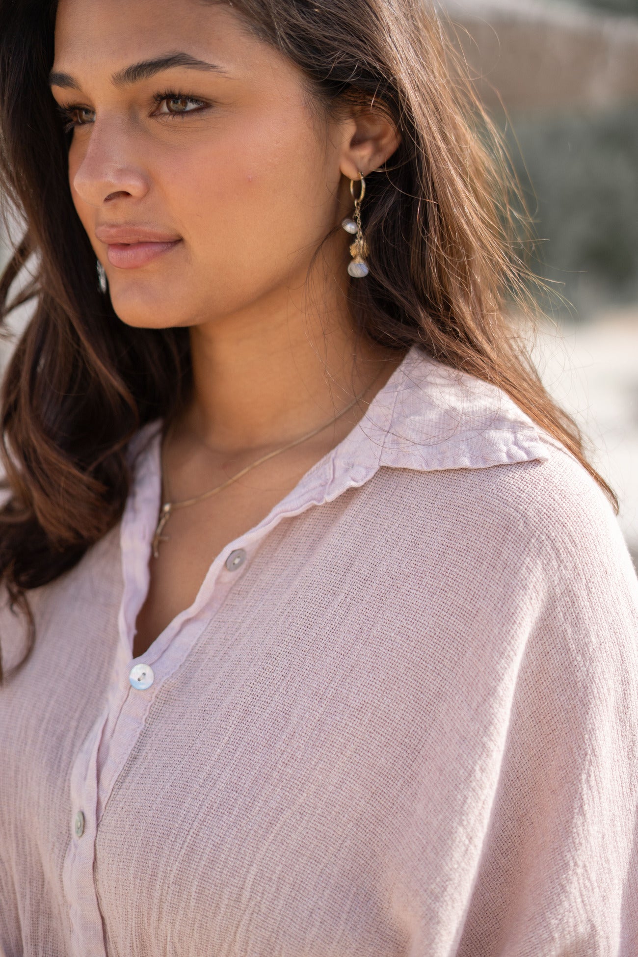 Bohemian jurk in powder van ibzmode, Brands of Ibiza