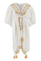 Bohemian kimono in white van ibzmode, Brands of Ibiza