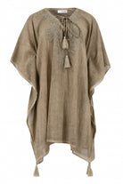 Bohemian-Kleid in Taupe von ibzmode, Brands of Ibiza