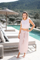 Bohemian rok in powder van ibzmode, Brands of Ibiza