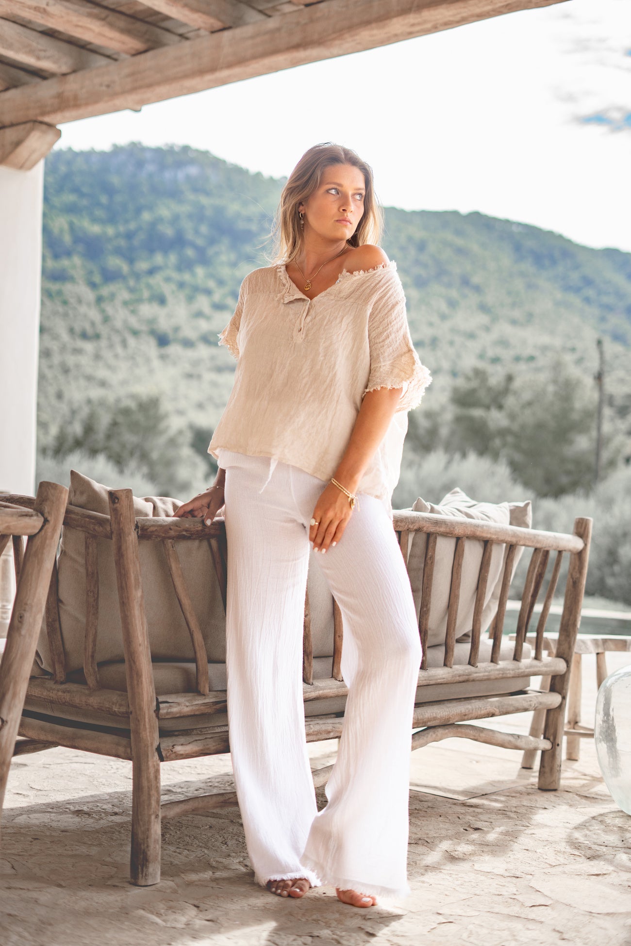 Bohemian item in white van ibzmode, Brands of Ibiza