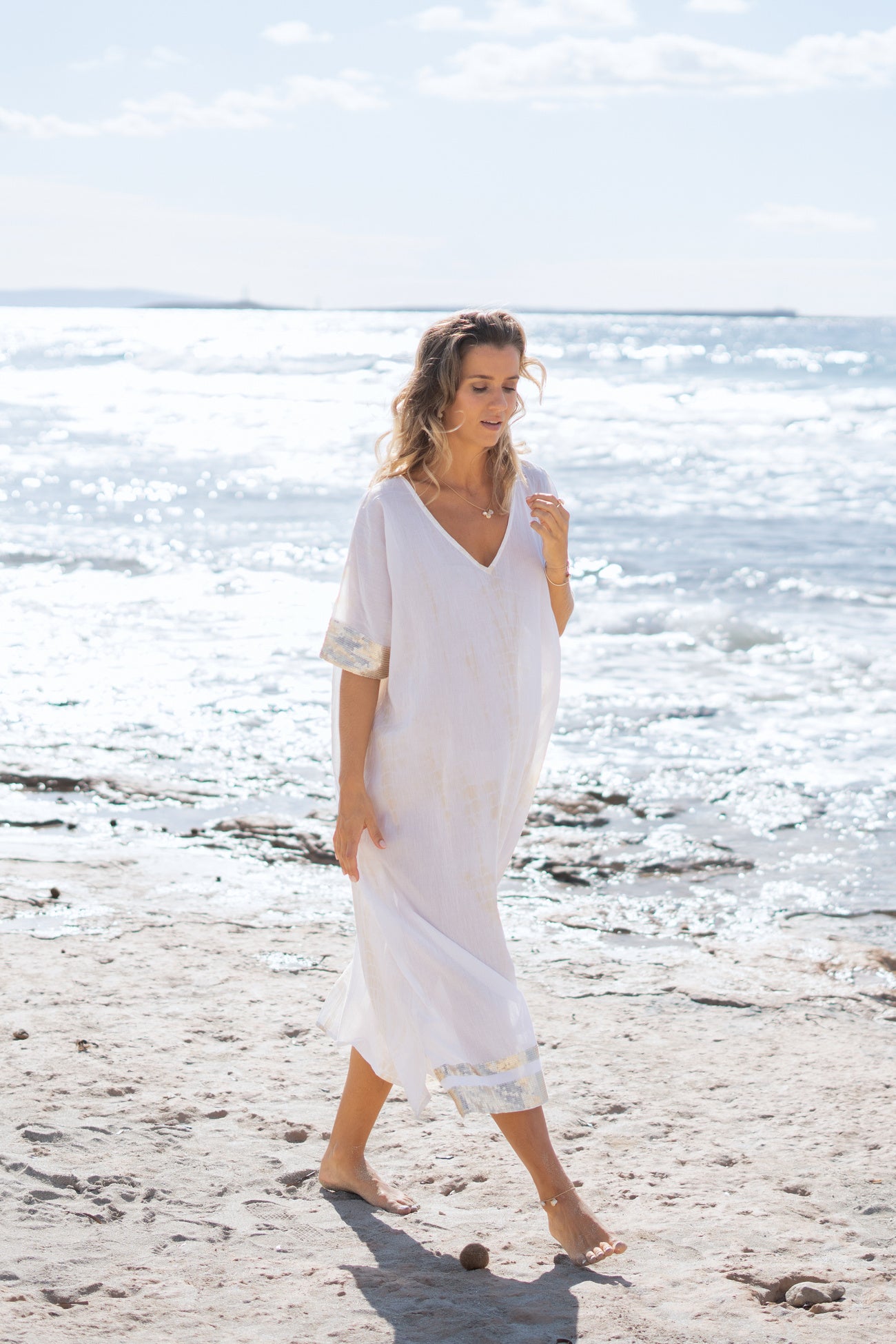 Bohemian item in white tie dye van ibzmode, Brands of Ibiza