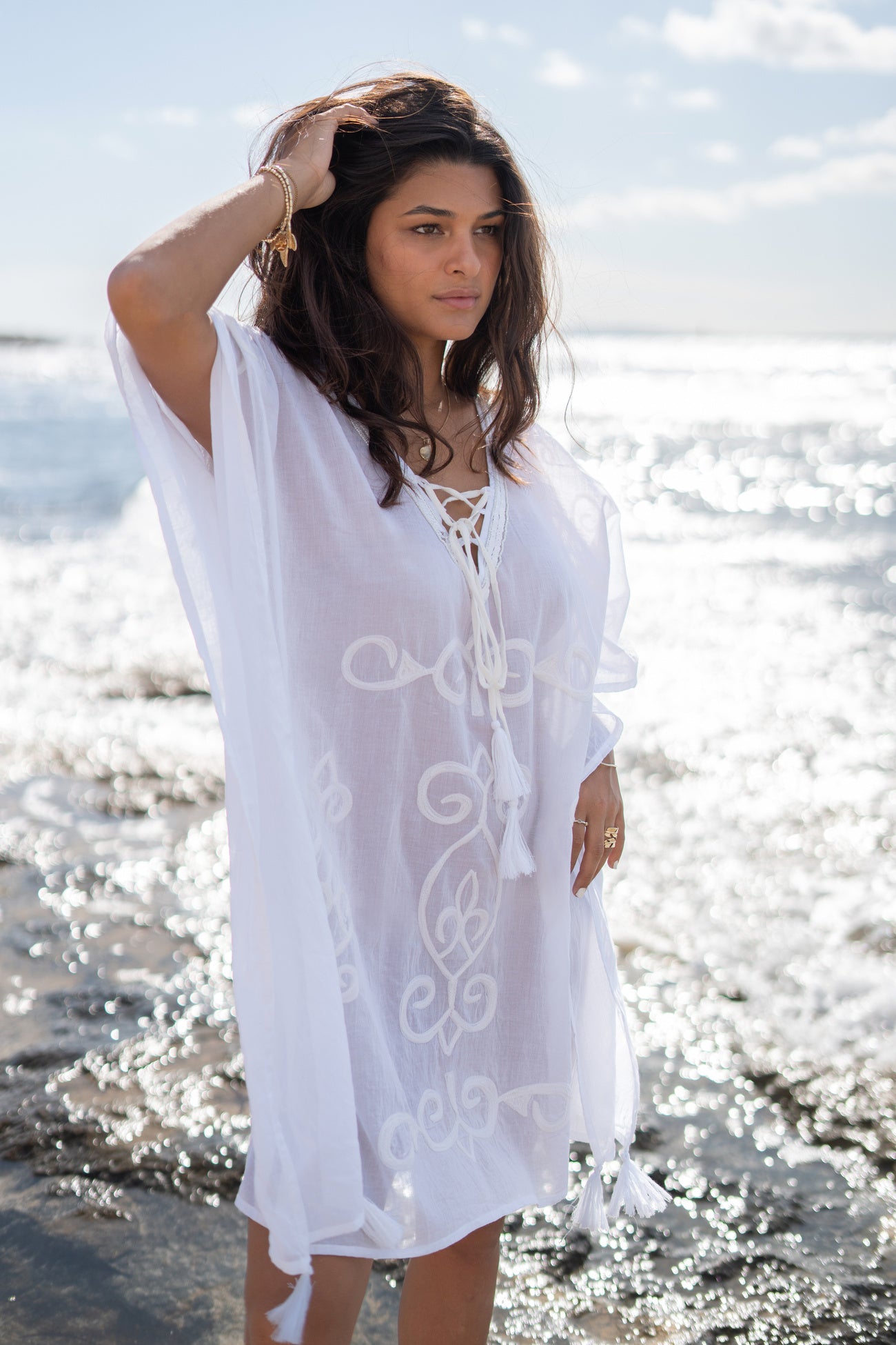 Bohemian item in white van ibzmode, Brands of Ibiza