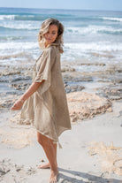 Bohemian-Kleid in Taupe von ibzmode, Brands of Ibiza