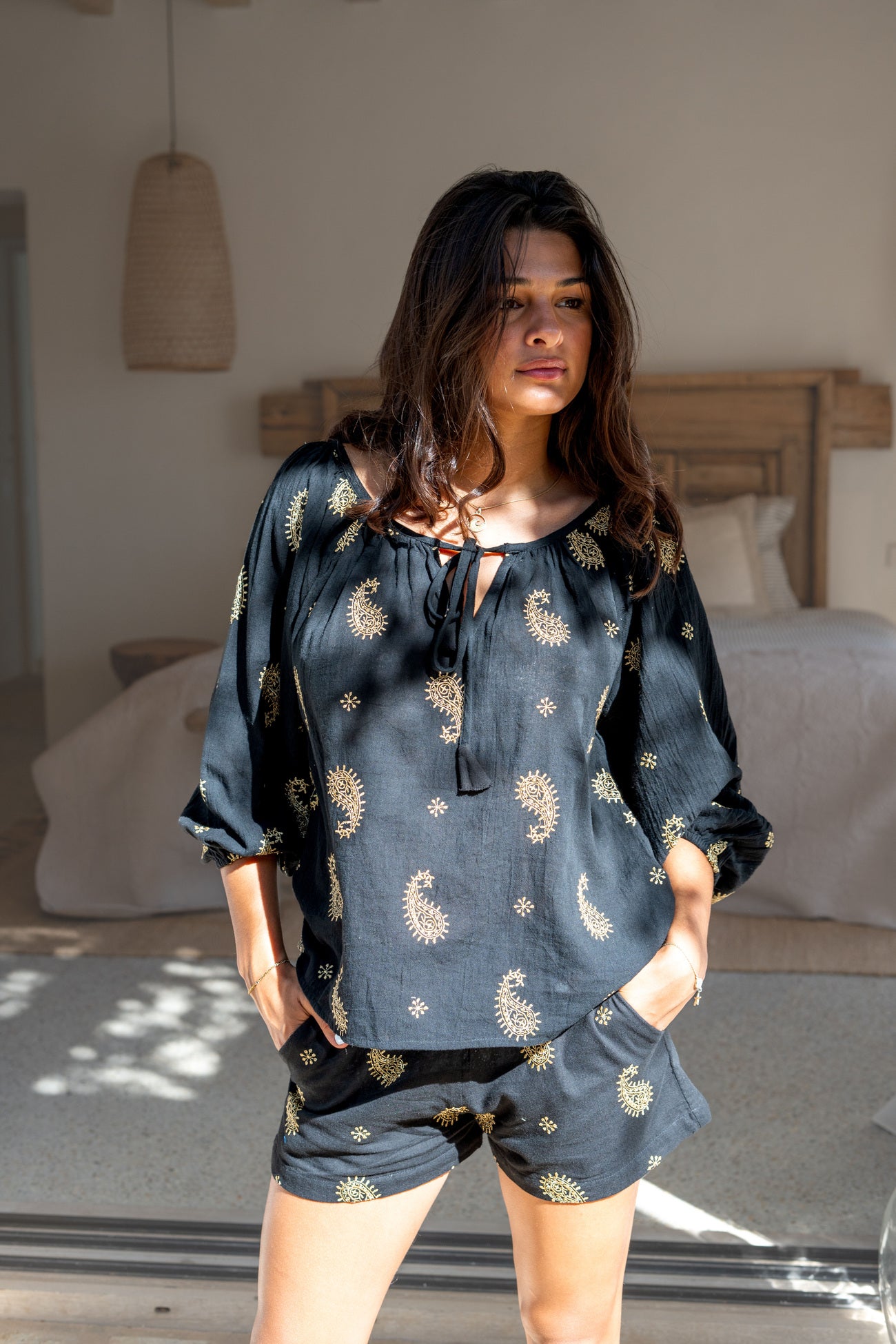 Bohemian broek in black van ibzmode, Brands of Ibiza