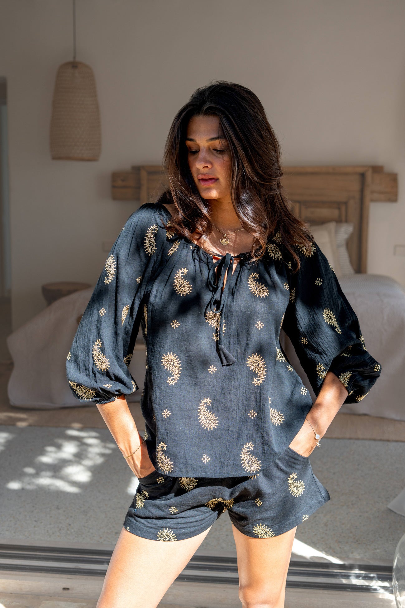 Bohemian broek in black van ibzmode, Brands of Ibiza