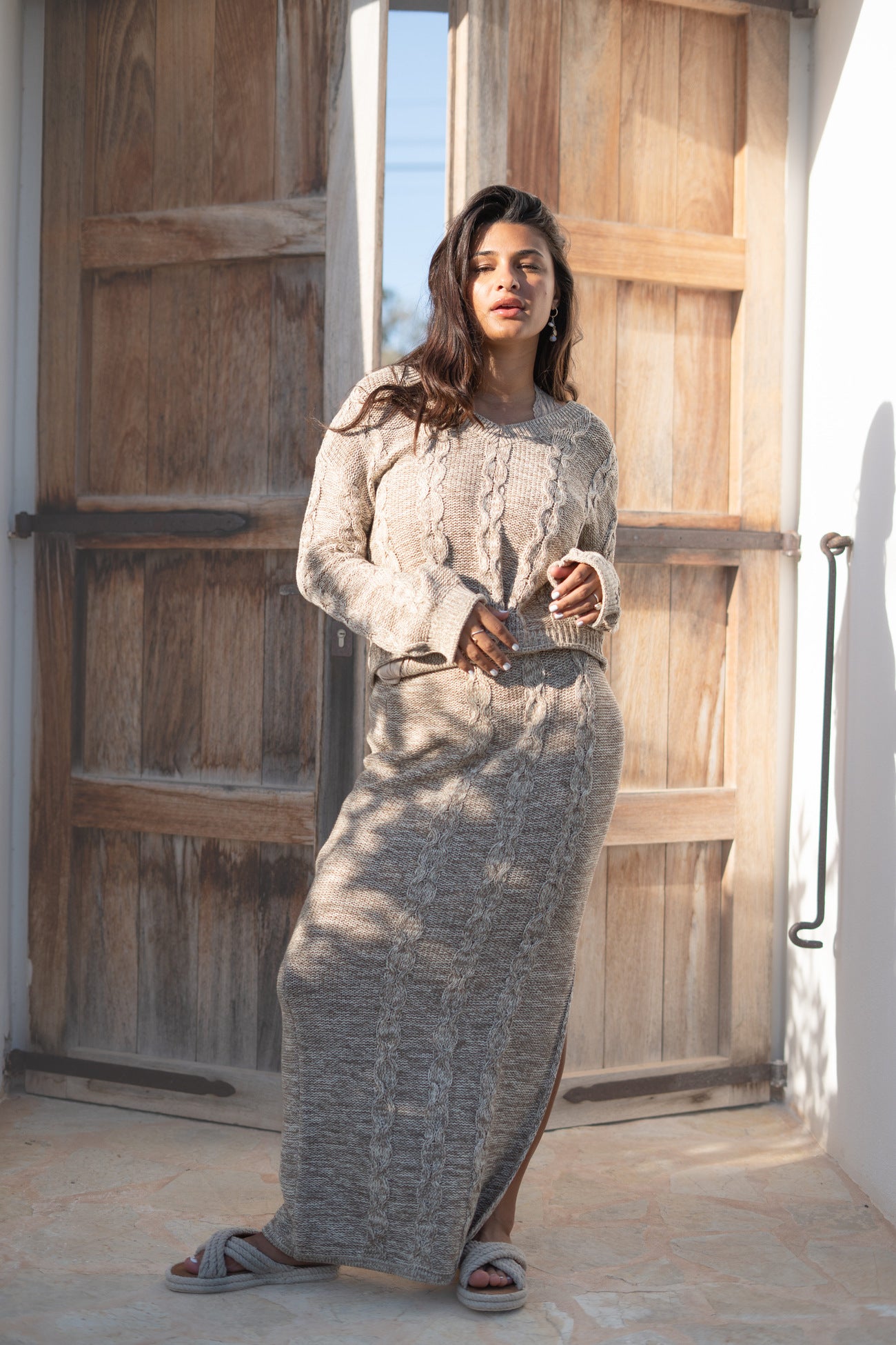 Bohemian item in light taupe van ibzmode, Brands of Ibiza