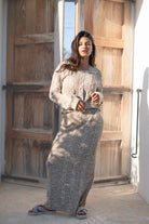 Bohemian rok in light taupe van ibzmode, Brands of Ibiza