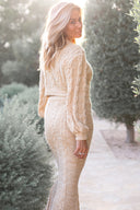 Cardigan Xanthe Trenza Sand