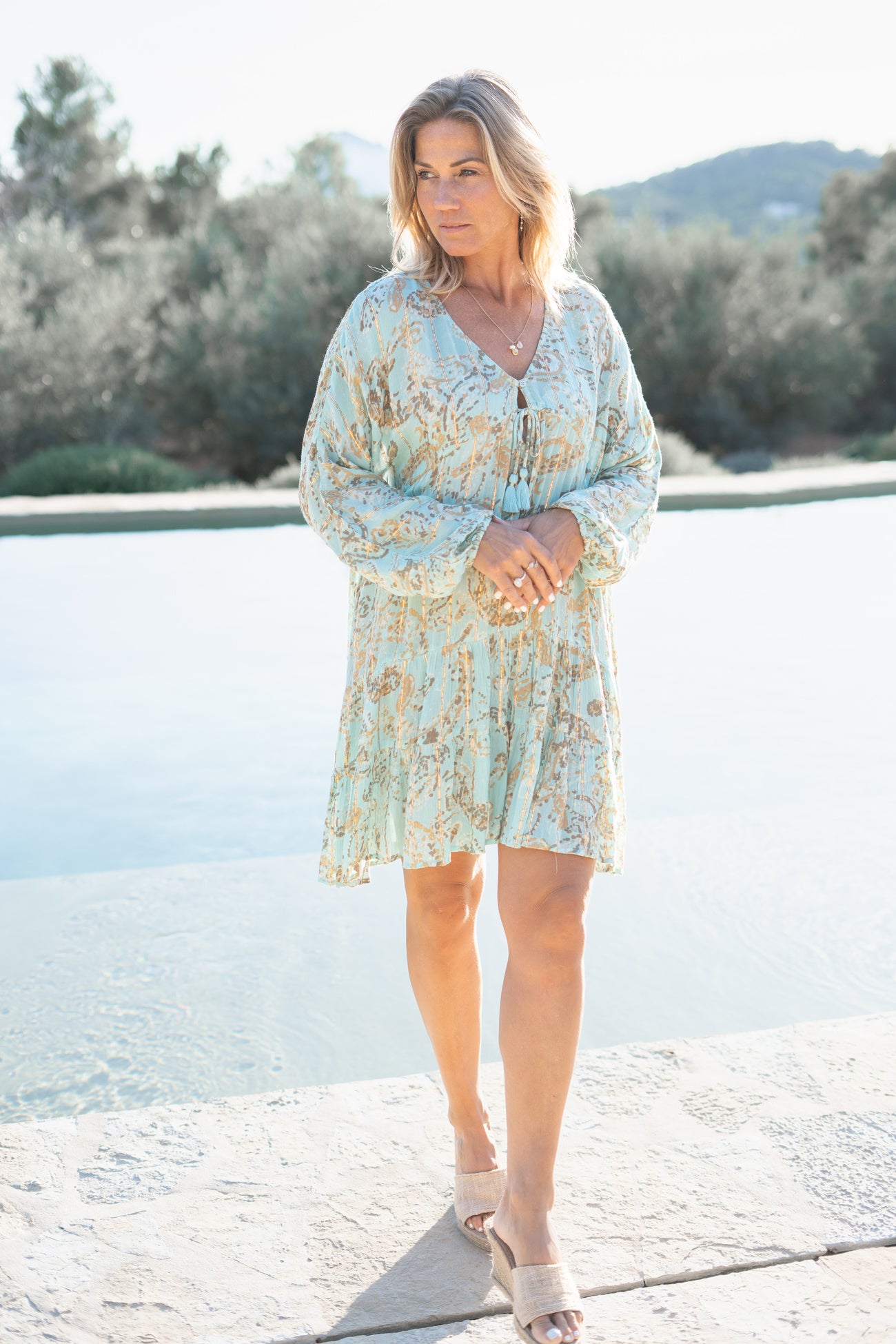 Bohemian jurk in mint van ibzmode, Brands of Ibiza