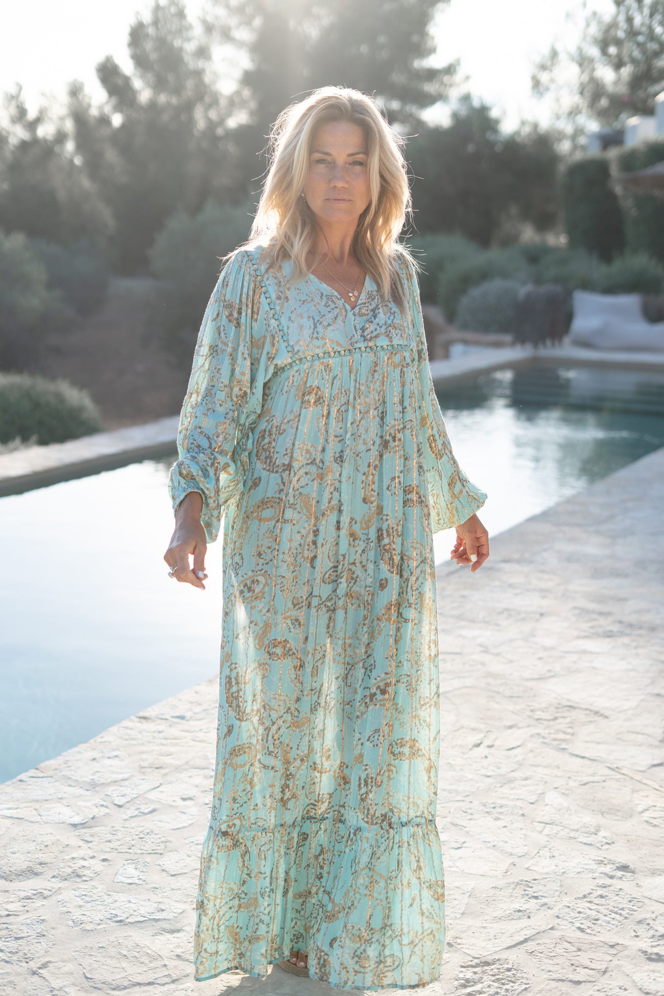 Bohemian jurk in mint van ibzmode, Brands of Ibiza