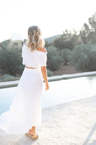 Bohemian rok in white van ibzmode, Brands of Ibiza