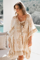 Bohemian kimono in multi van ibzmode, Brands of Ibiza
