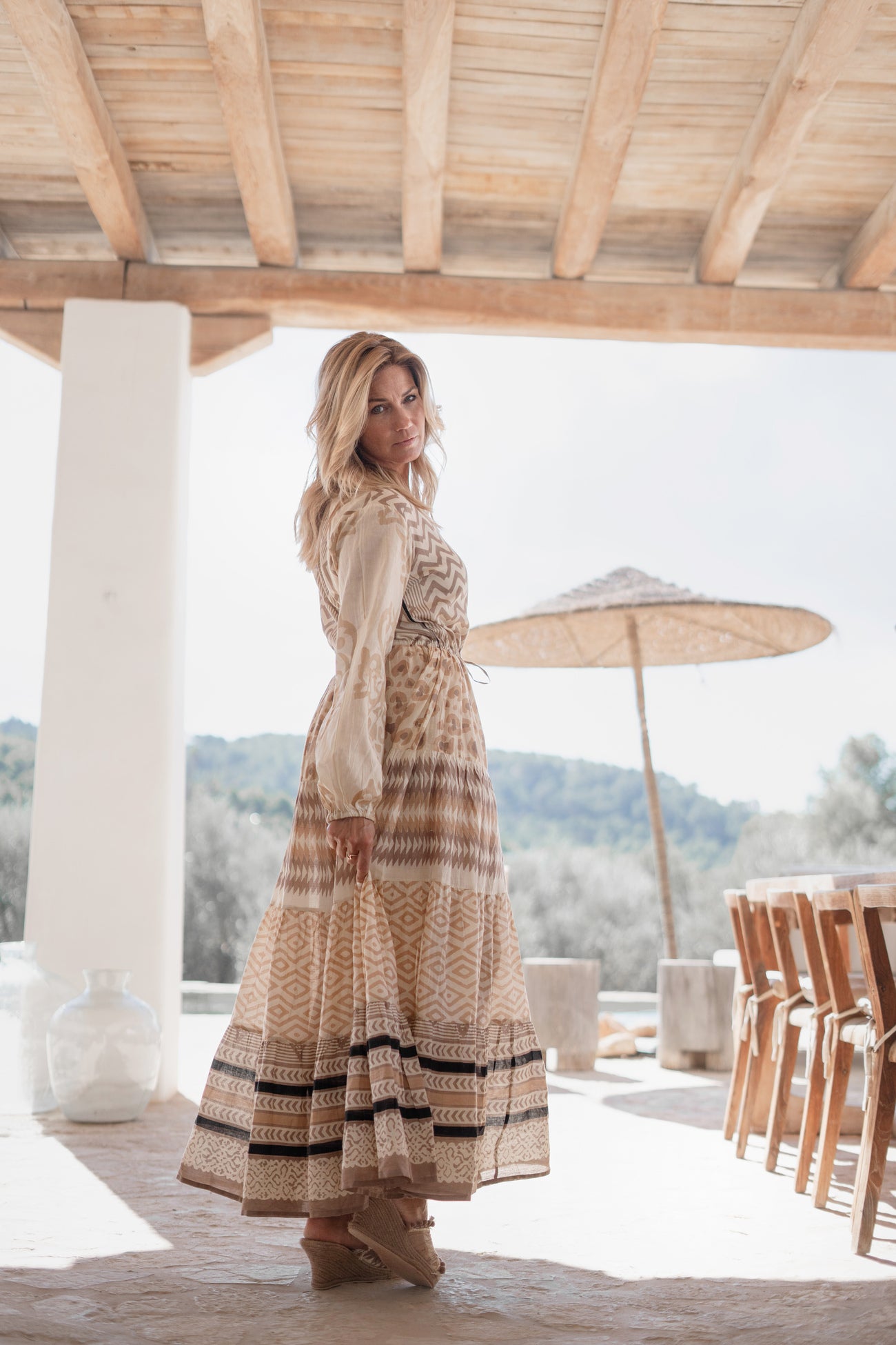 Bohemian jurk in multi van ibzmode, Brands of Ibiza