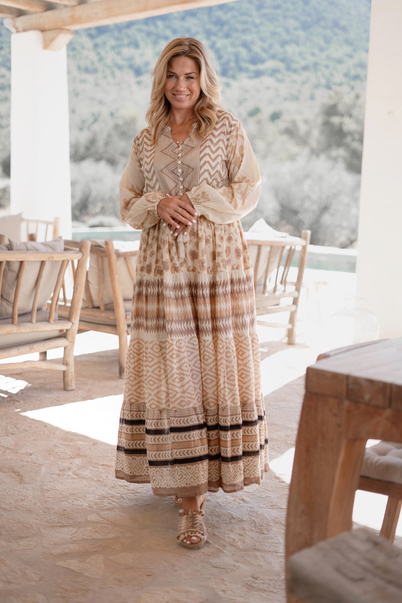Bohemian jurk in multi van ibzmode, Brands of Ibiza