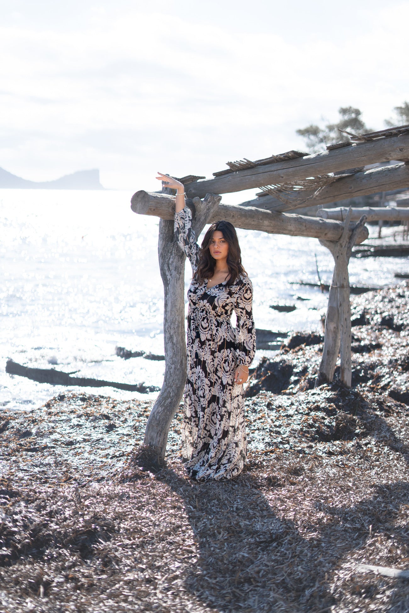 Bohemian jurk in black van ibzmode, Brands of Ibiza