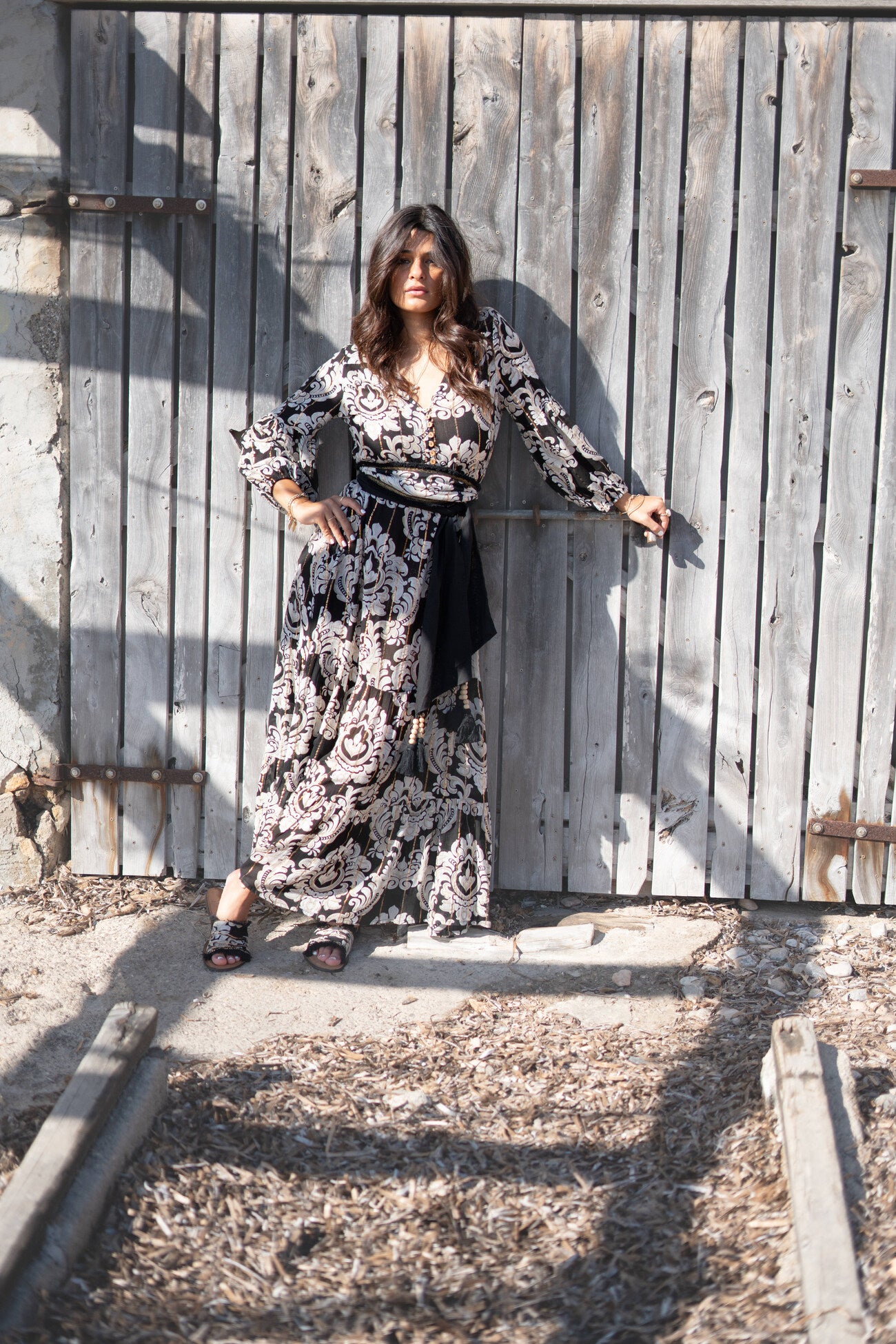 Bohemian jurk in black van ibzmode, Brands of Ibiza