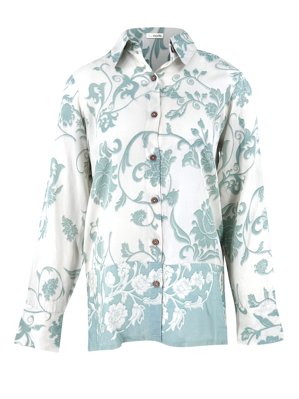 Bohemian blouse in ivory van ibzmode, Brands of Ibiza