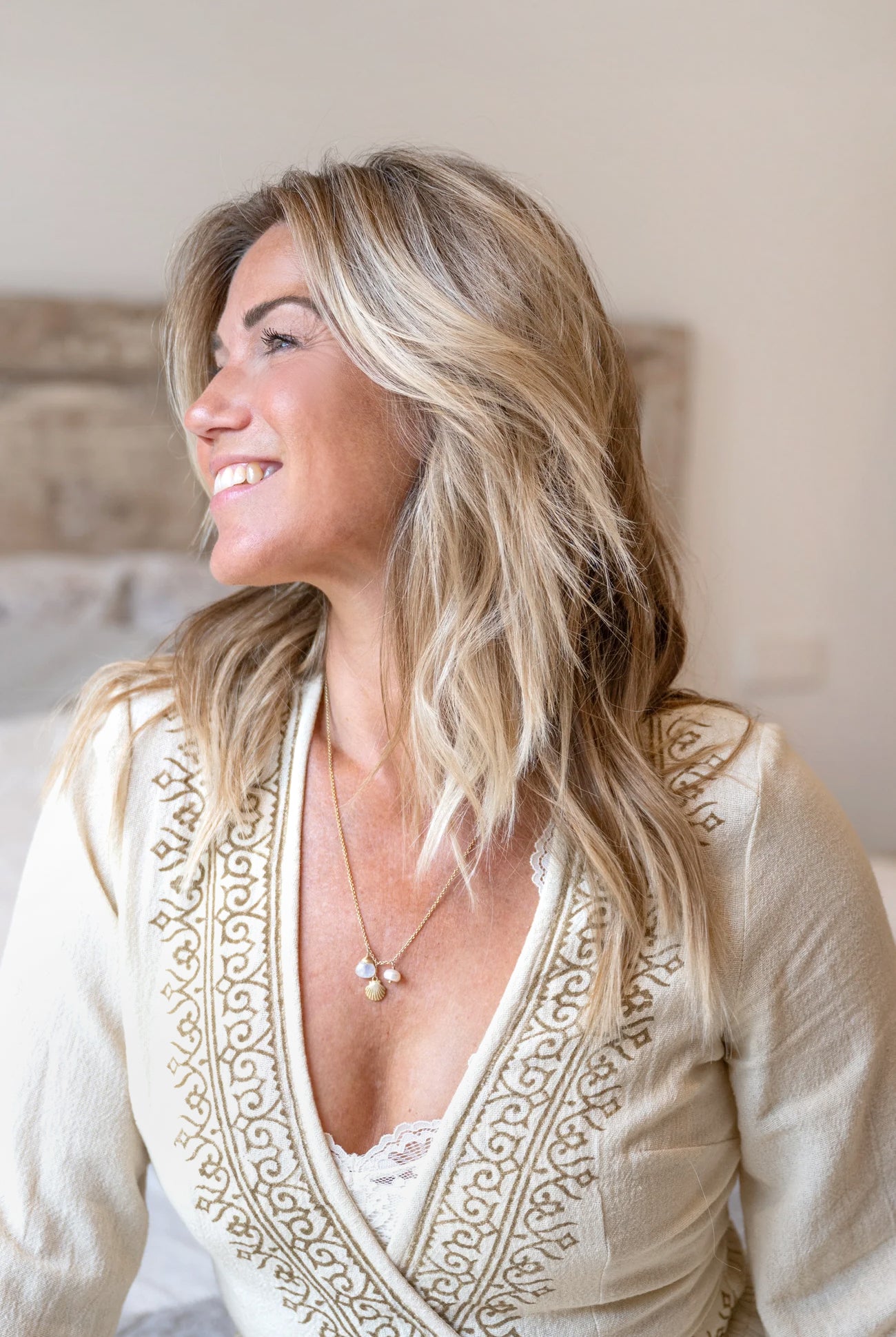 Ecru Bohemian top by ibzmode, Brands of Ibiza