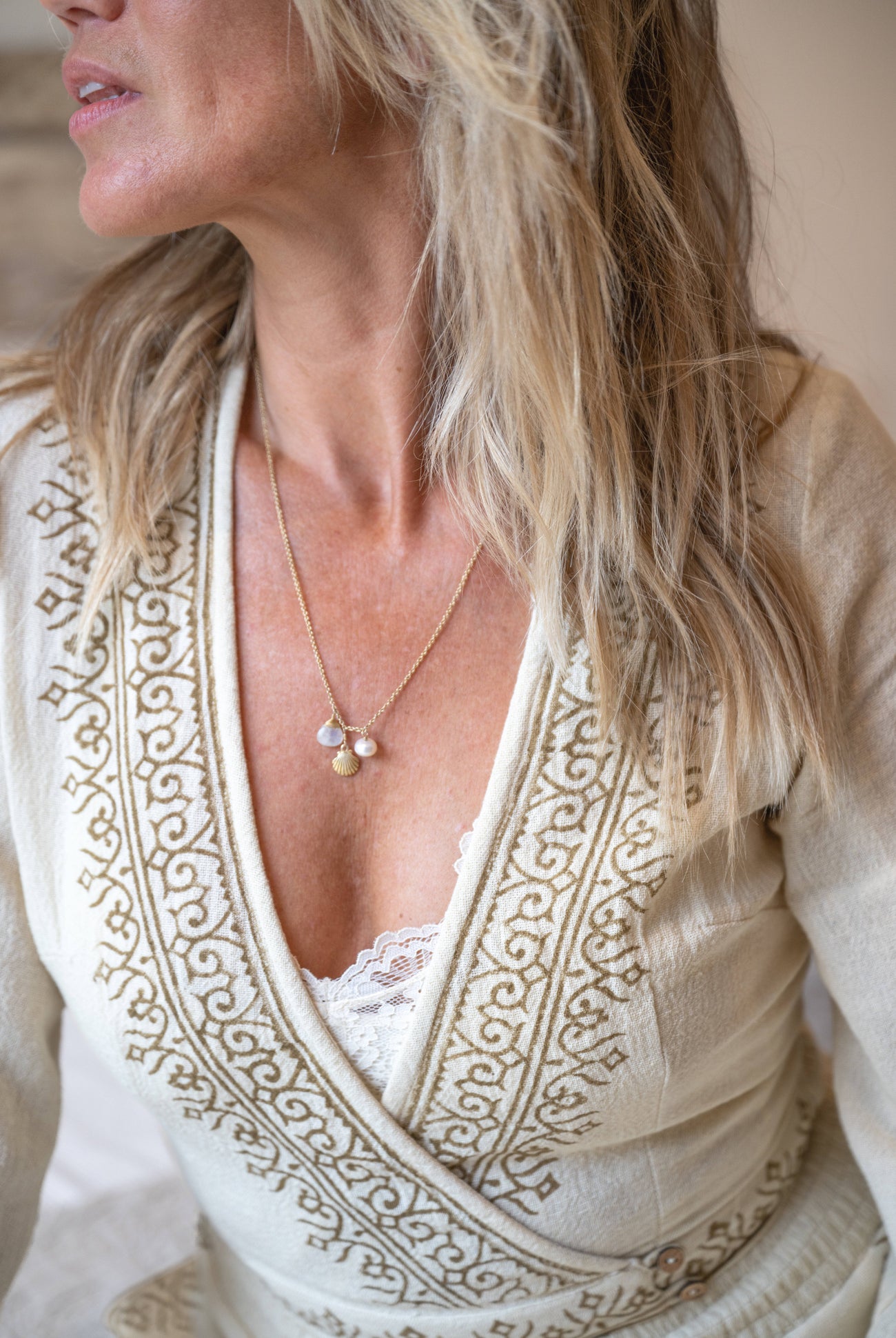 Ecru Bohemian top by ibzmode, Brands of Ibiza