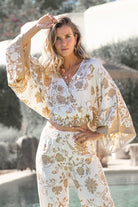 Bohemian top in ivory van ibzmode, Brands of Ibiza