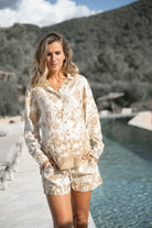 Bohemian blouse in ivory van ibzmode, Brands of Ibiza