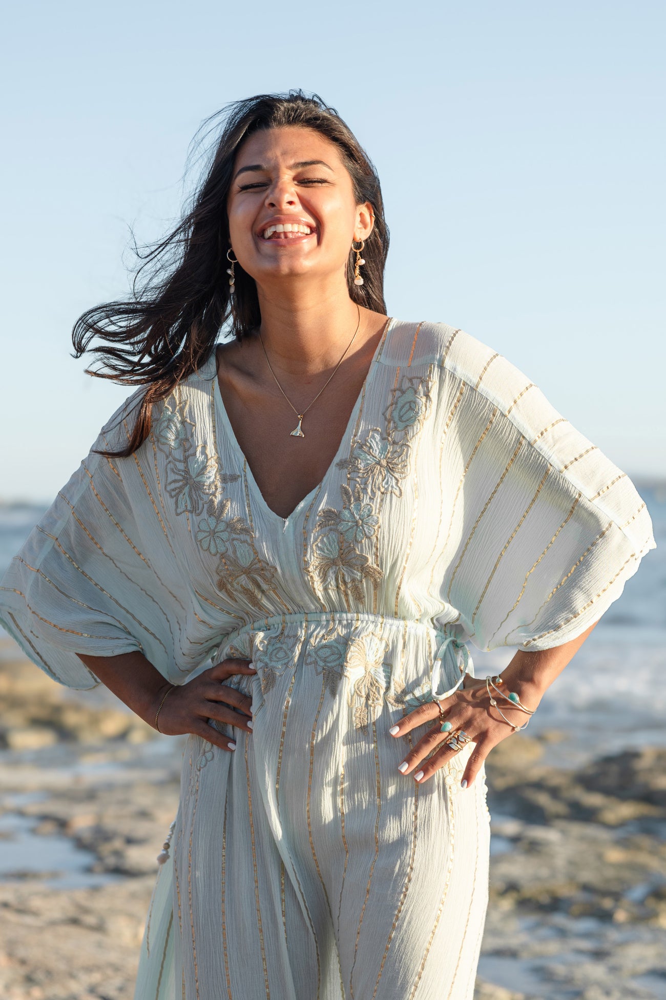 Bohemian jurk in mint van ibzmode, Brands of Ibiza