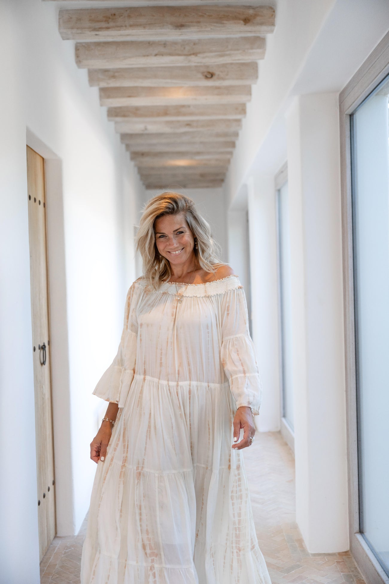 Bohemian jurk in powder tie dye van ibzmode, Brands of Ibiza