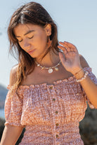Isla Ibiza Bonita earrings Arenita terra star shape with terracotta beads