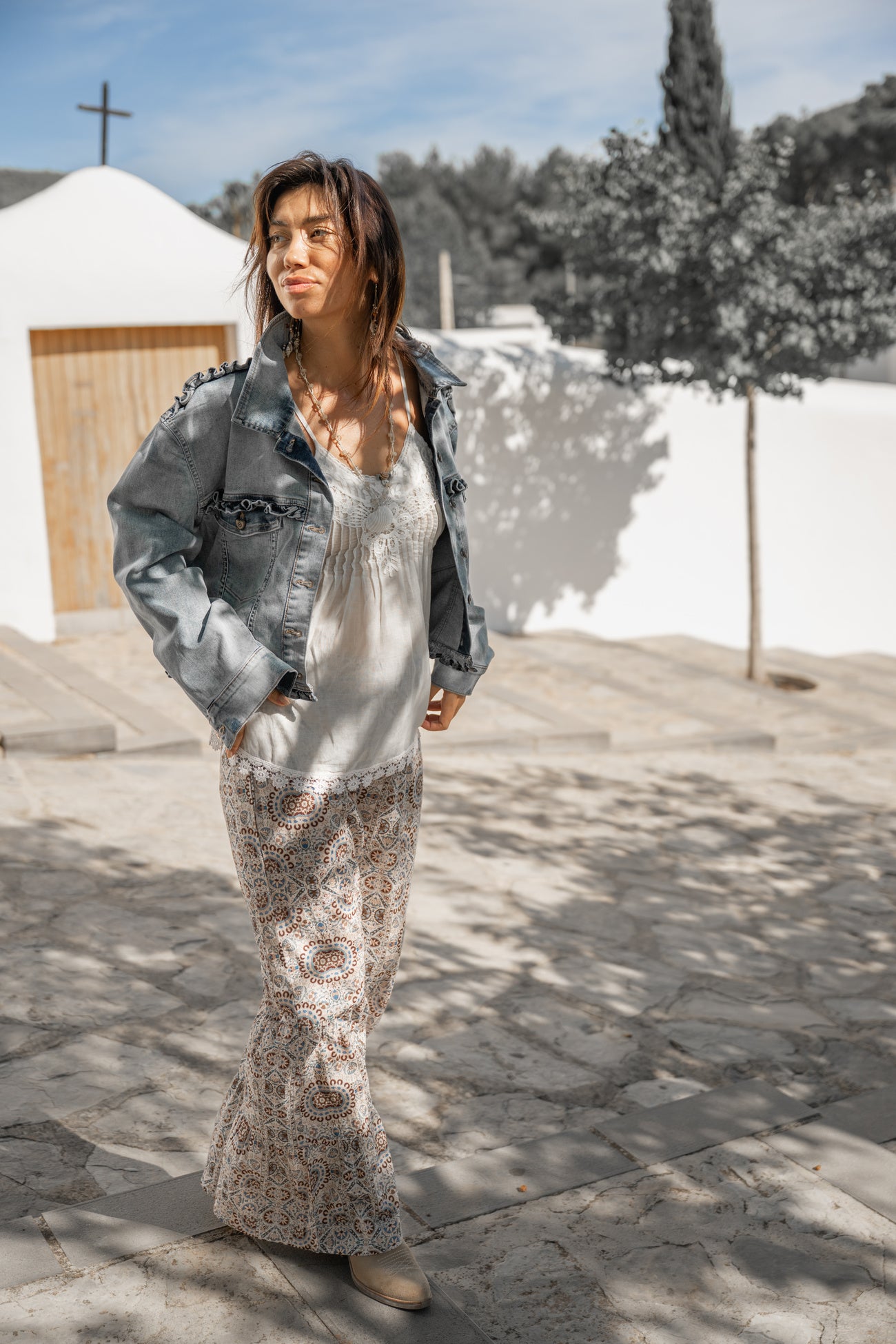 Isla Ibiza denim jacket Murcia drogo blue women