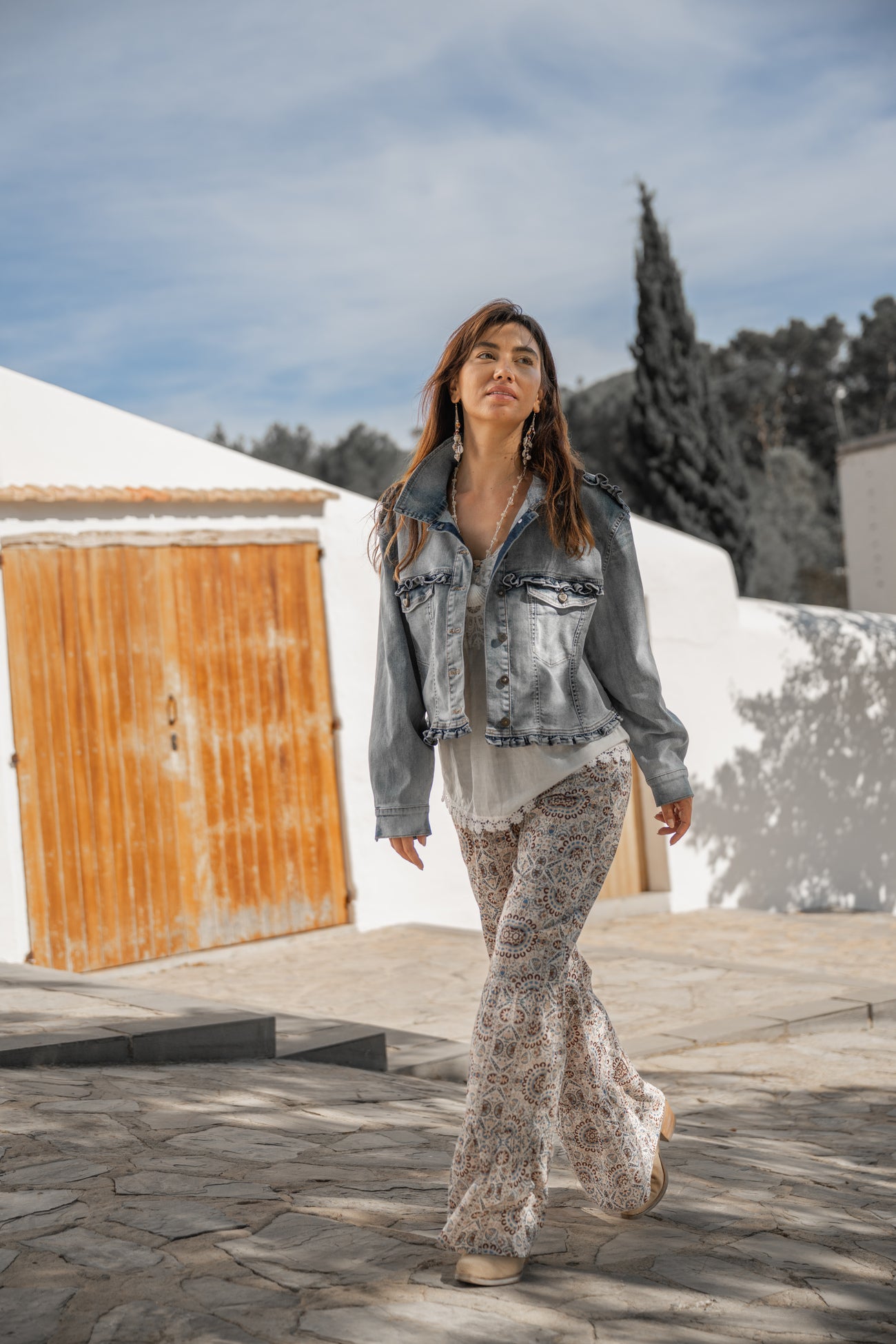 Isla Ibiza denim jacket Murcia drogo blue women