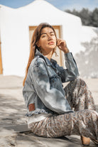 Isla Ibiza denim jacket Murcia drogo blue women