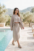 Fanti Auralea Taupe skirt Ibizamode