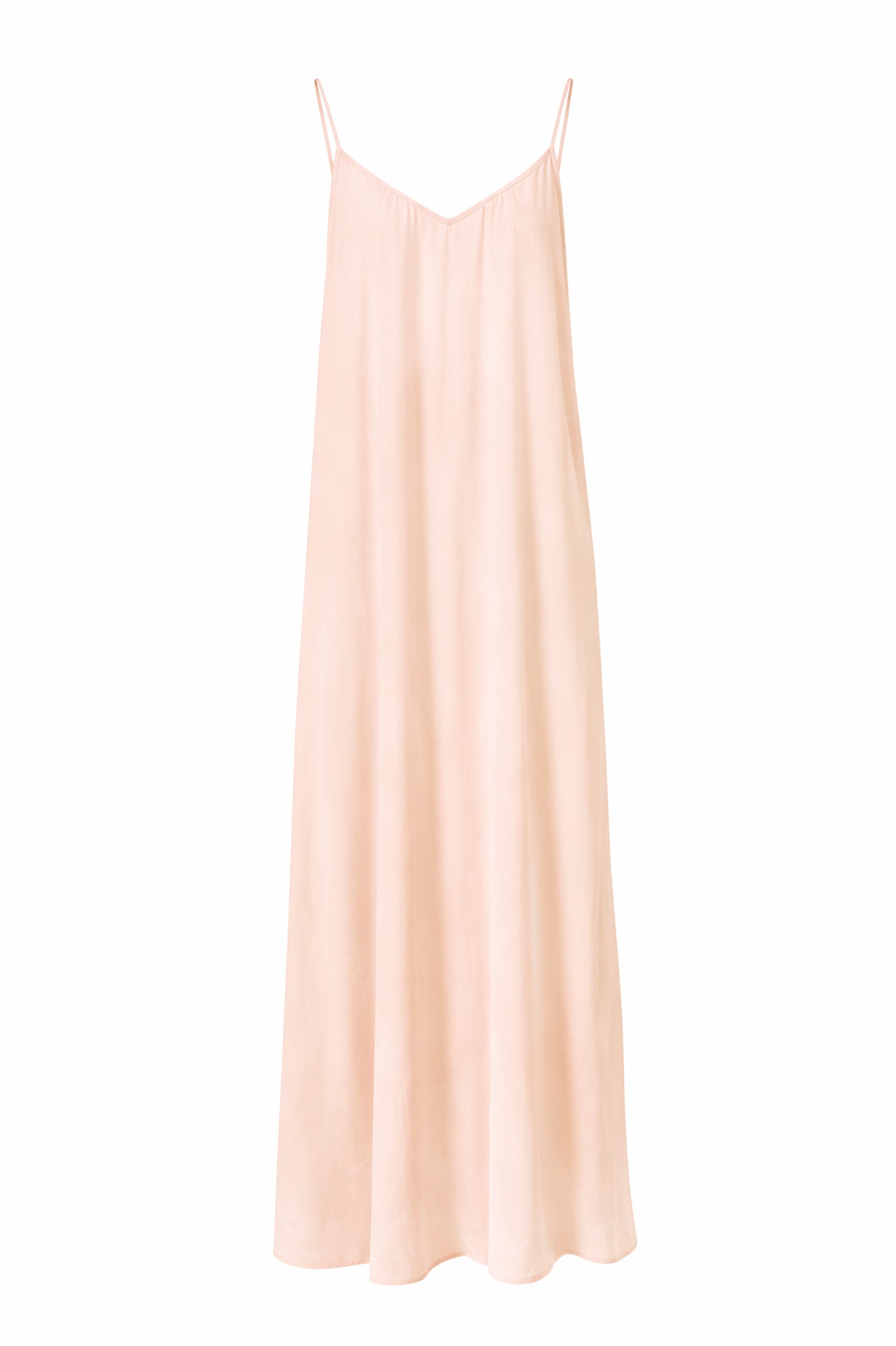Ibizamode Strap Dress Madia Old Pink plain maxi dress