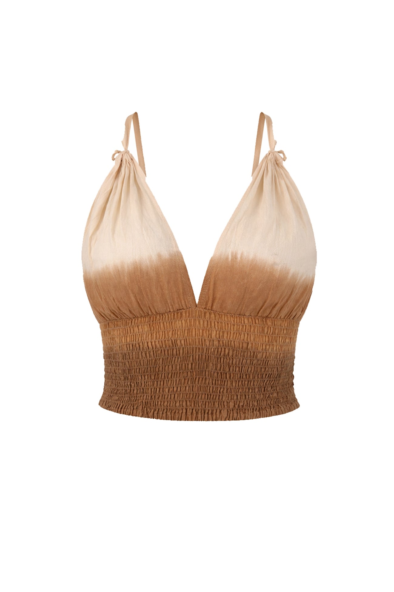 Ibizamode Top Lua Almora Ivory with airy printed look and feminine summer fit