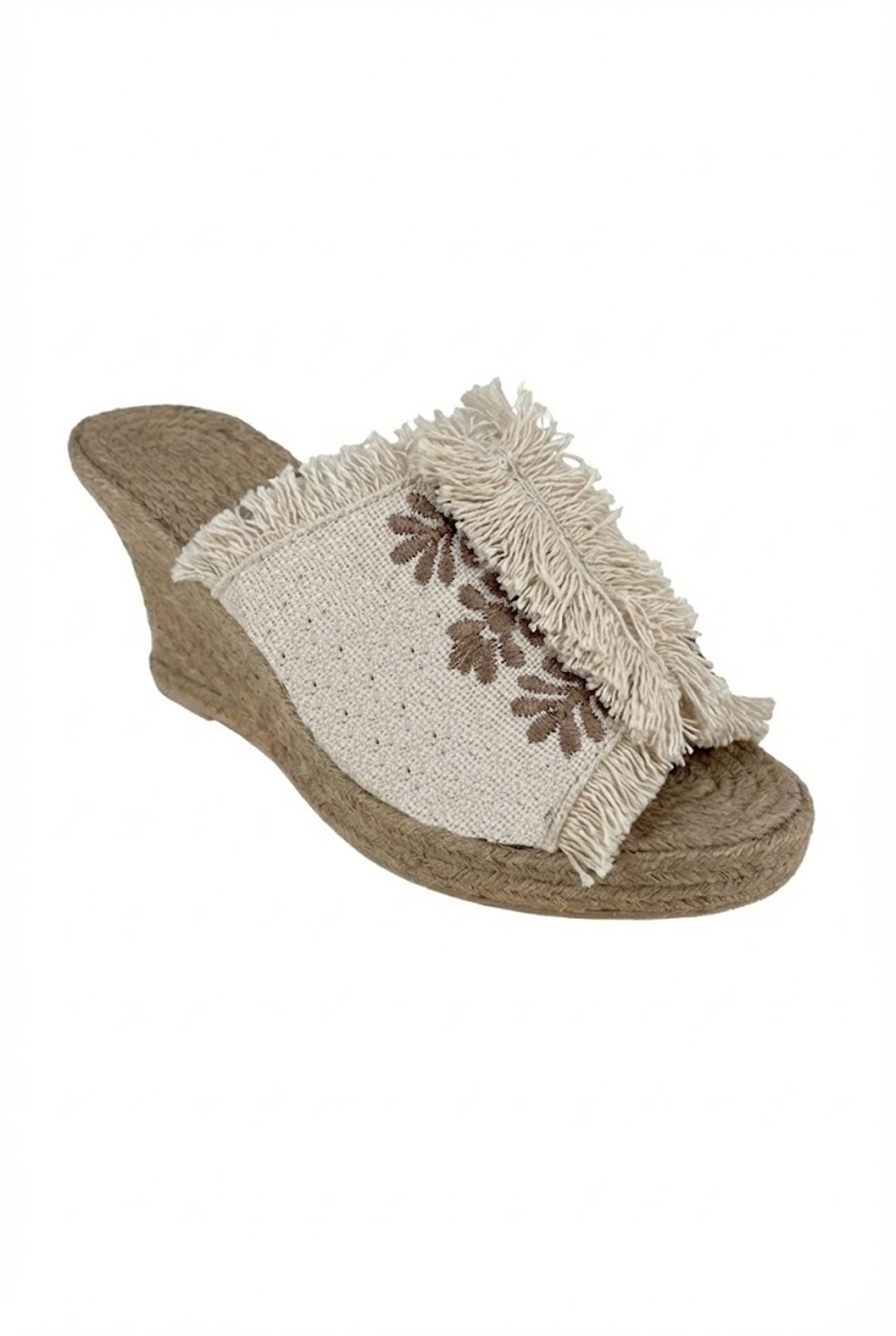 Ibzmode Wedge Terez Ivory Flower wedge sandal