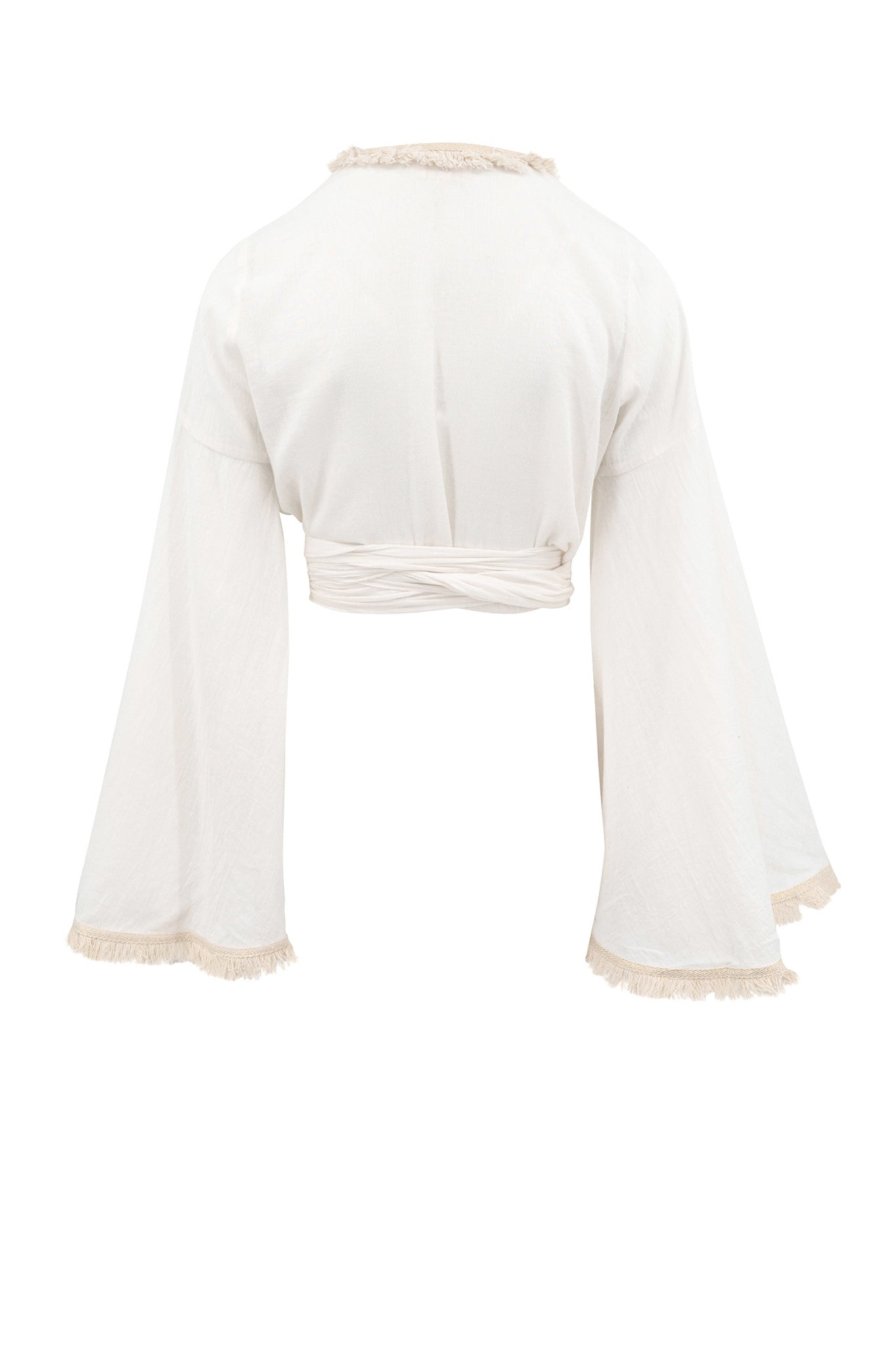 Bohemian top in ivory van ibzmode, Brands of Ibiza