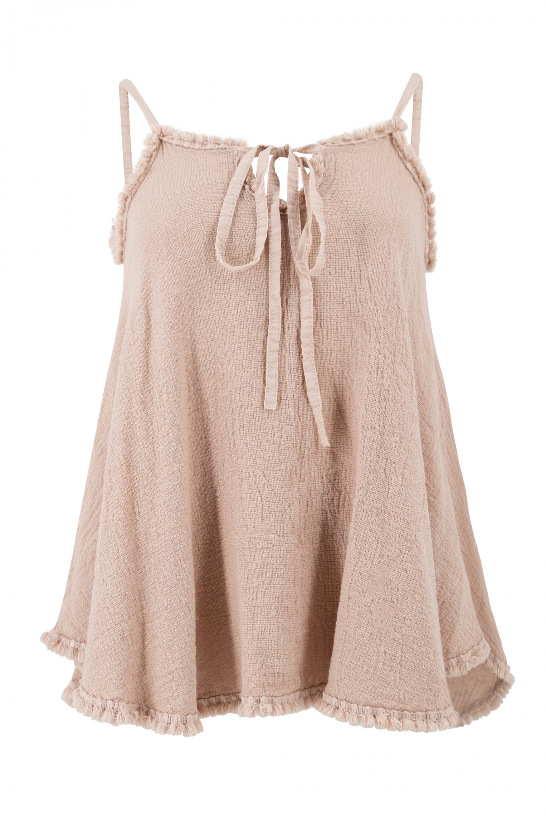 Bohemian top in powder van ibzmode, Brands of Ibiza