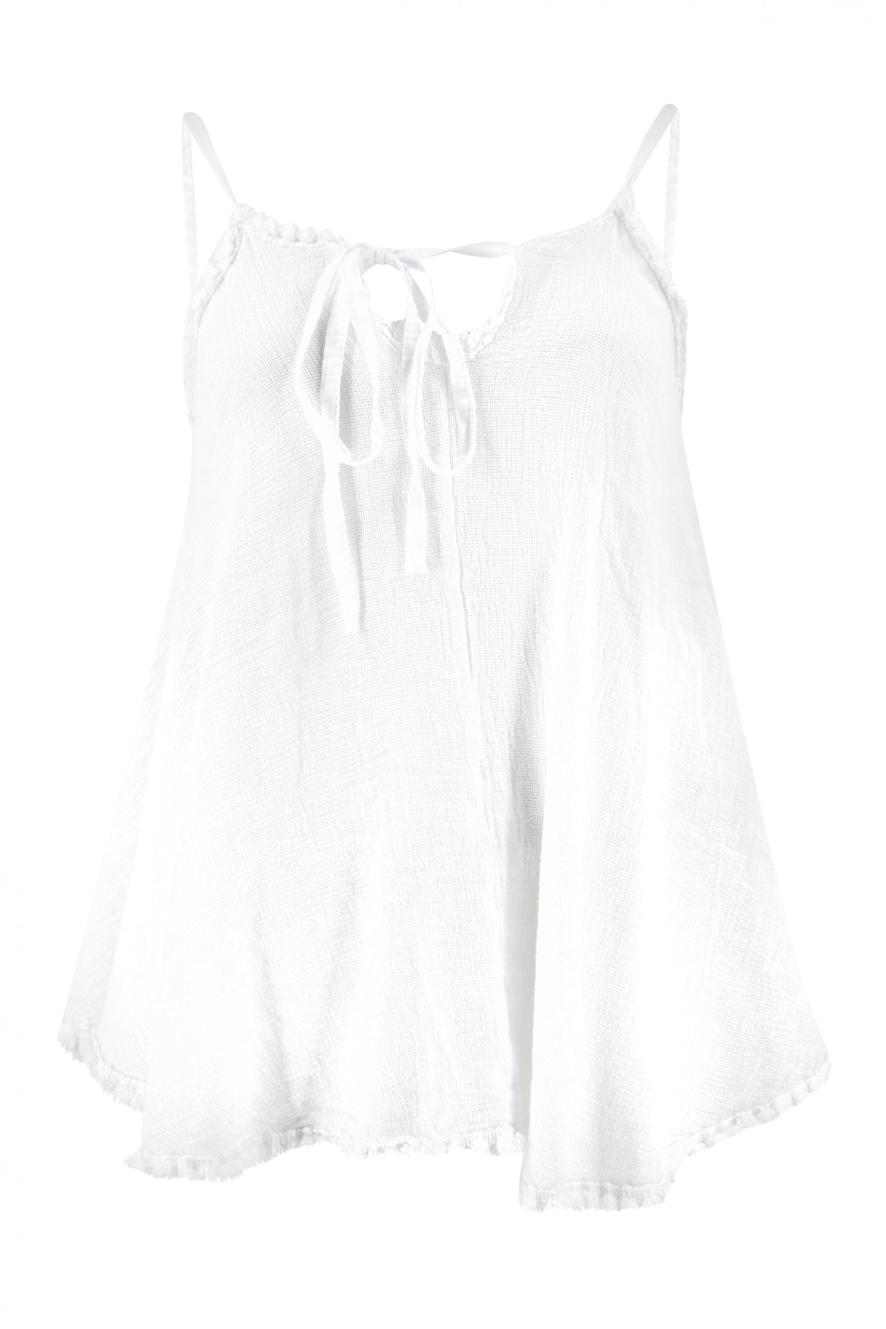 Bohemian top in white van ibzmode, Brands of Ibiza