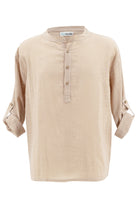 Bohemian blouse in sand van ibzmode, Brands of Ibiza