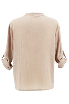 Bohemian blouse in sand van ibzmode, Brands of Ibiza