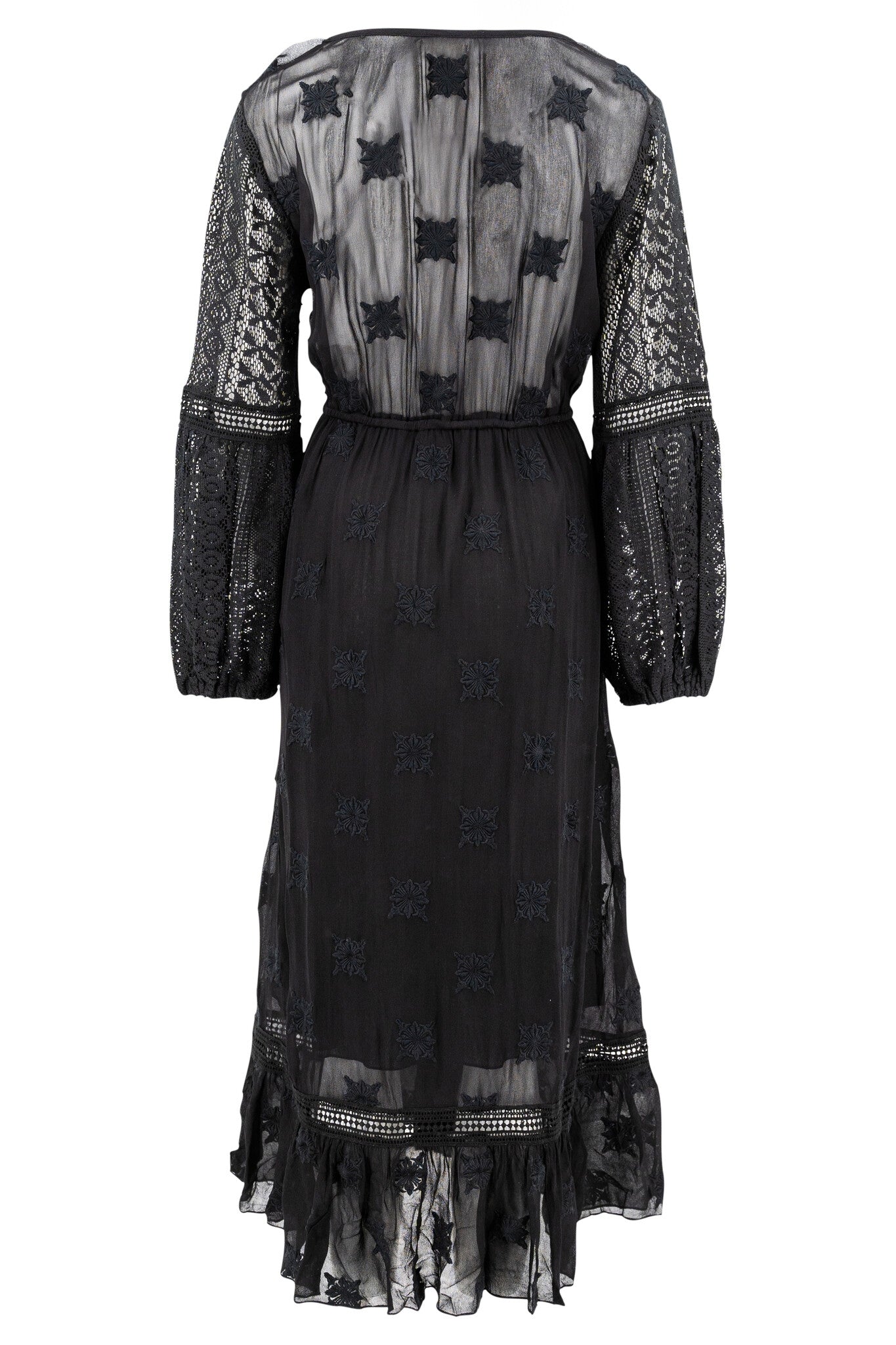 Bohemian jurk in black van ibzmode, Brands of Ibiza