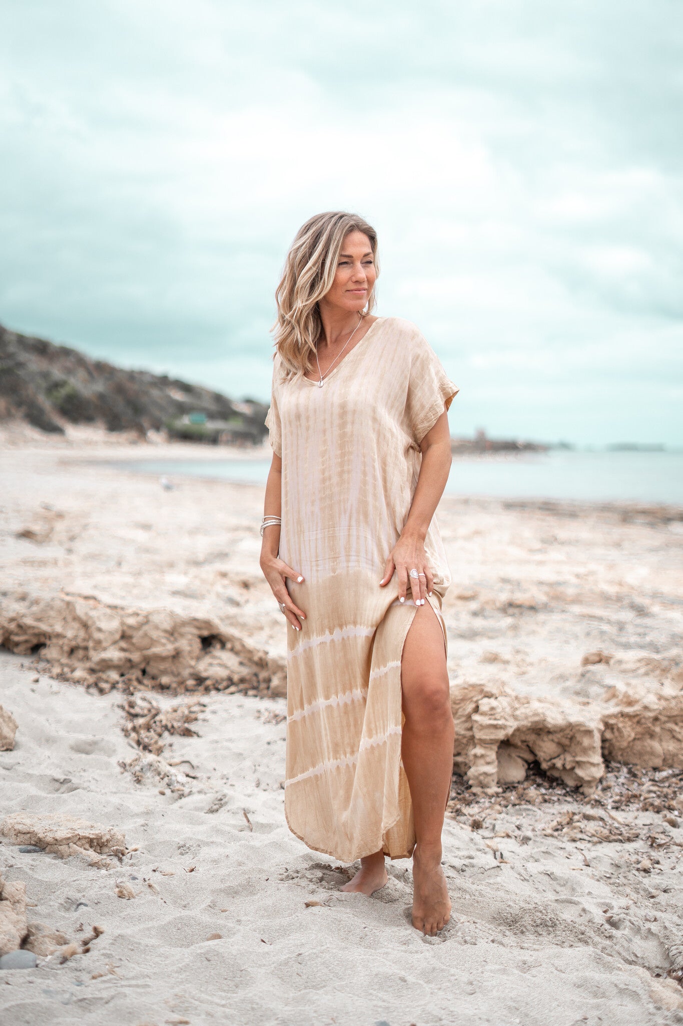 Bohemian item in tie dye sand/ beige van ibzmode, Brands of Ibiza