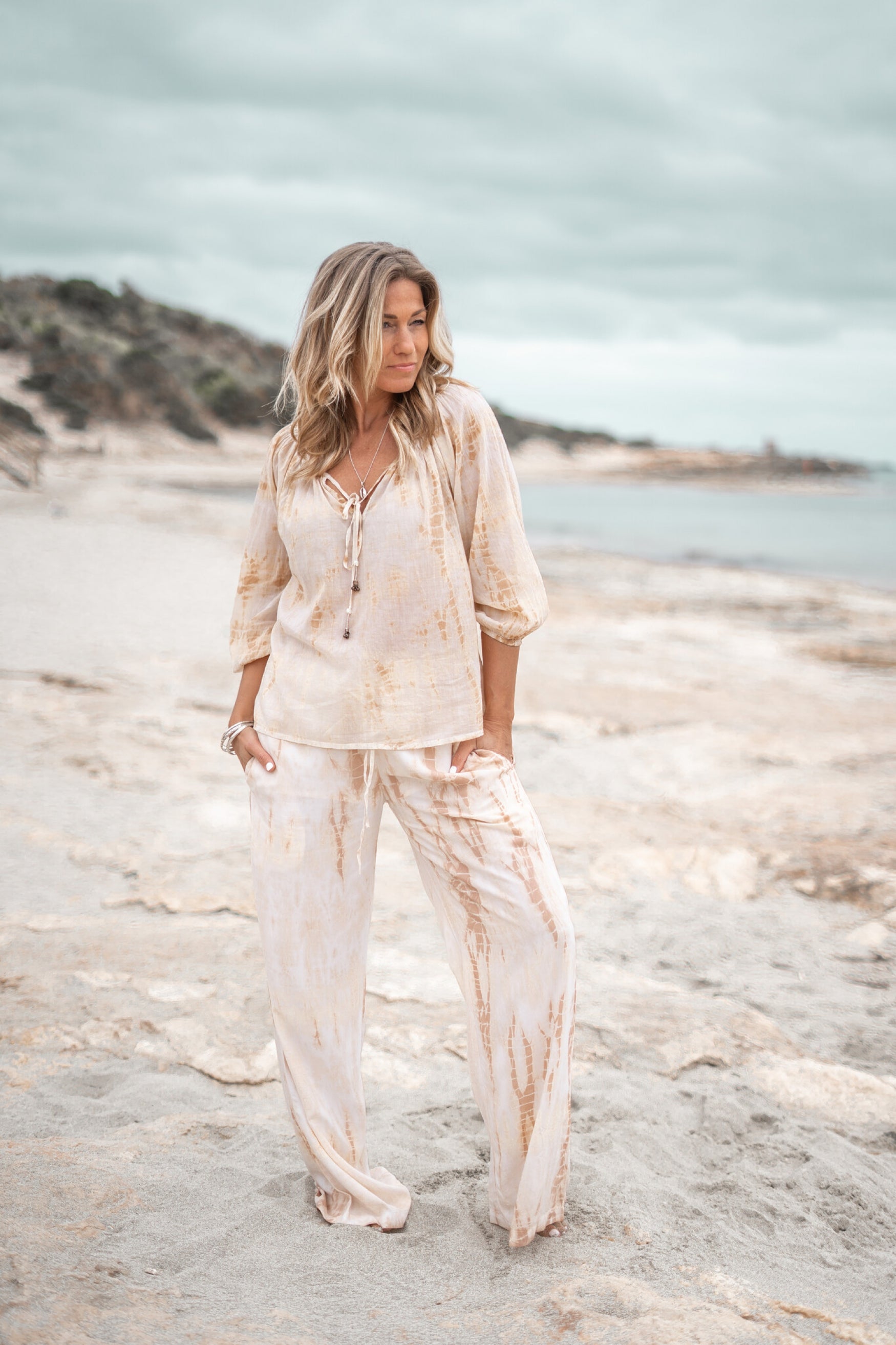 Bohemian blouse in tie dye van ibzmode, Brands of Ibiza